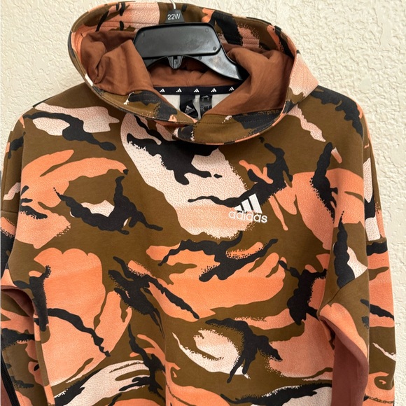 Adidas Men's Camouflage Sweater - Orange, Brown, and Black - Picture 3 of 15